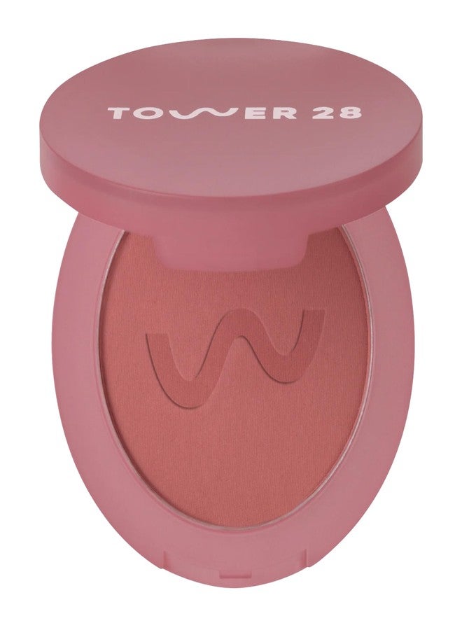 TOWER 28 GetSet™ Matte Powder Blush - Samo Spritzer, Setting + Blurring Rosy Mauve Blush - Image 1